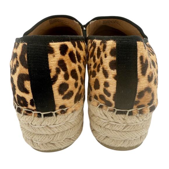 Steve Madden Alexia Leopard Platform Slip On Flat Animal Print Espadrilles US 9 - Picture 5 of 11